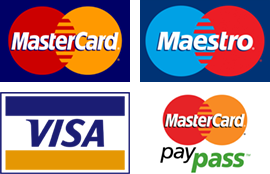 Mastercard/Maestro/Visa/Mastercard PayPass elfogadó hely. Accepts Mastercard and Paypass, Maestro, Visa bank card.